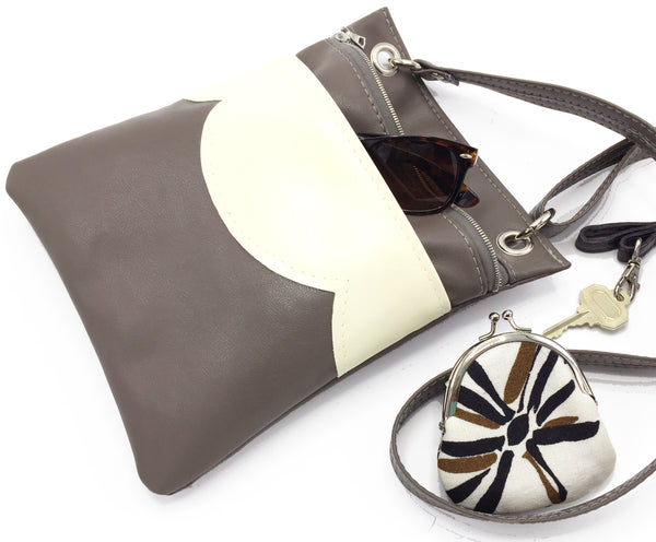 Vegan Leather Crossbody Purse Interior View