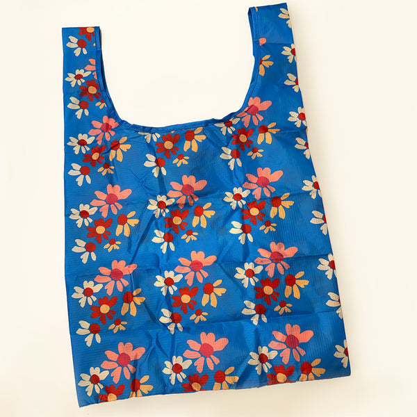 Tuck and Toss Reusable Nylon Grocery Tote - Print by Jillian Darnell