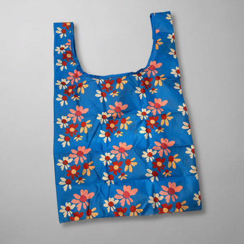Tuck and Toss Reusable Nylon Grocery Tote - Print by Jillian Darnell