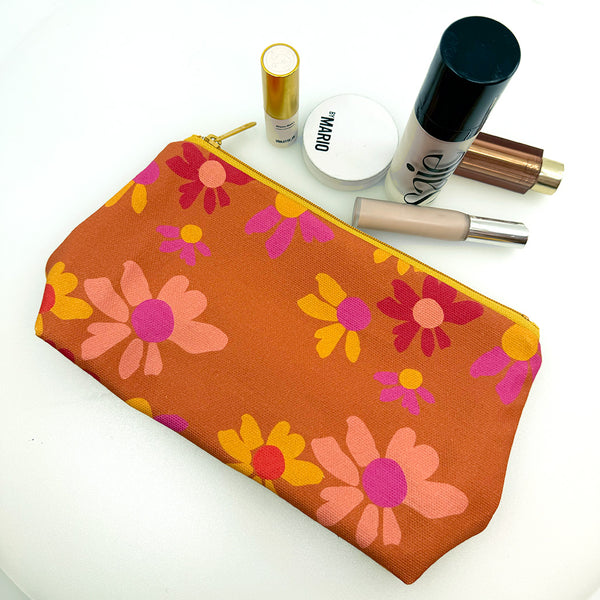 Artist Designed and Sewn Pouches with original artwork by designer and bag maker Jillian Darnell