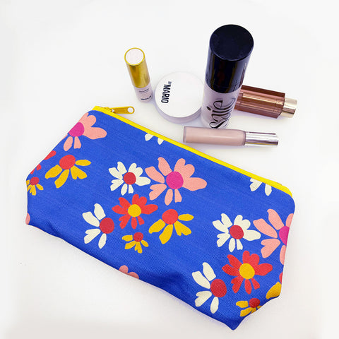 Artist Designed and Sewn Pouches with original artwork by designer and bag maker Jillian Darnell