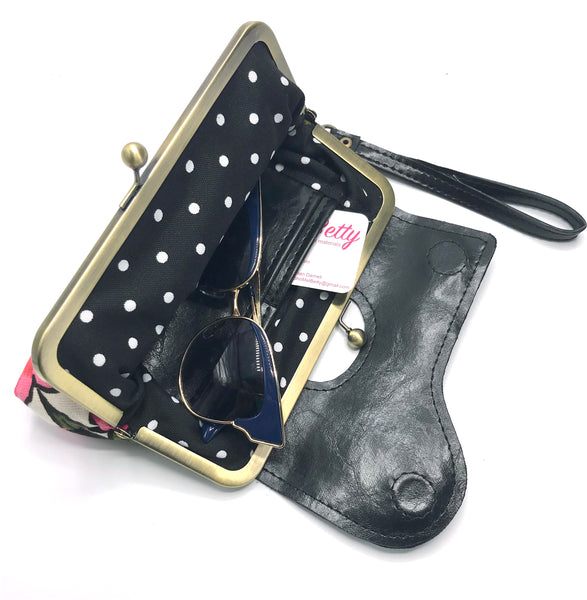 The Audrey Wallet Clutch Oversized Polka Dots