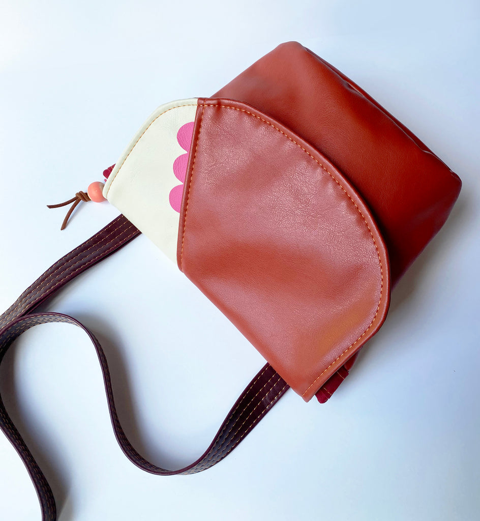 The Kelice adjustable cross body bag made from recycled materials